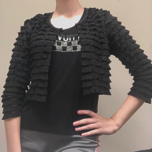 black dressy cardigan